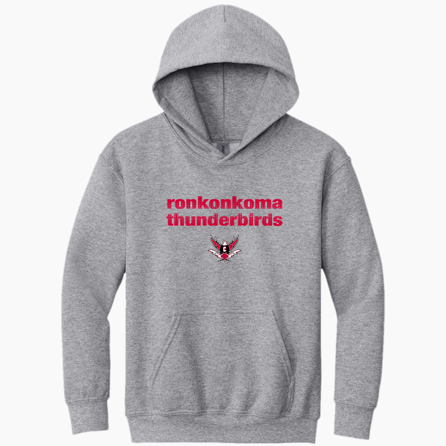 Ronkonkoma Thunderbirds Gildan Youth Heavy Blend Hoodie