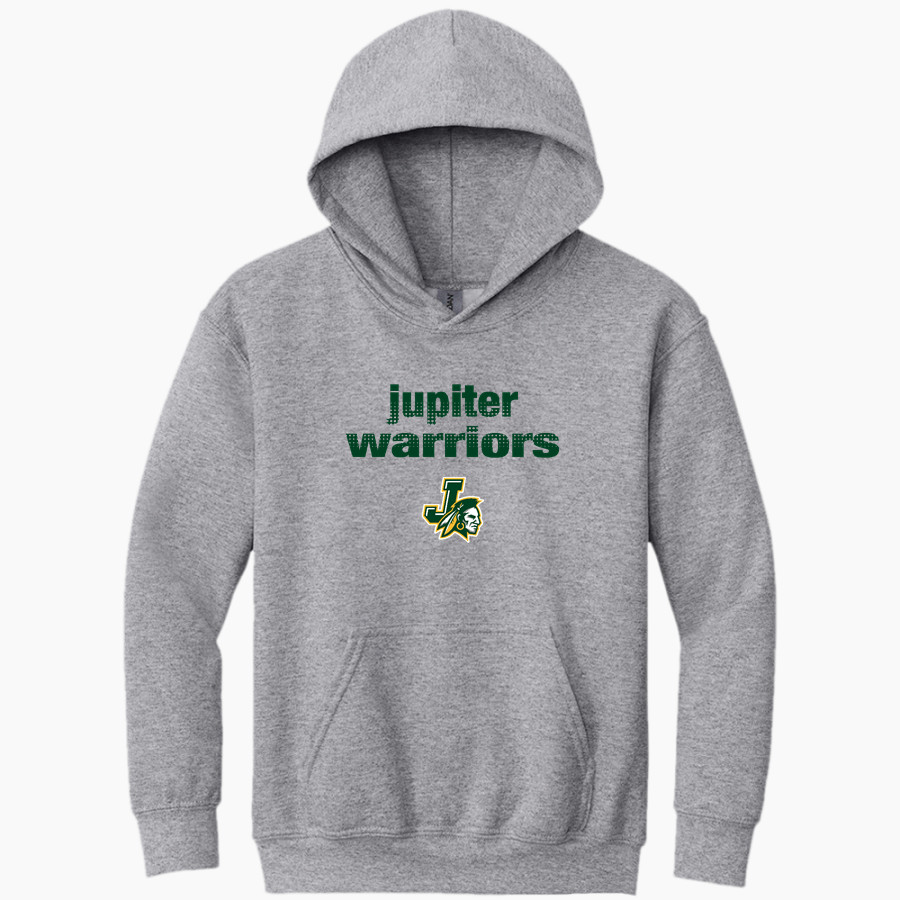 JUPITER HIGH SCHOOL WARRIORS <span class="pdp-name-mascot">JUPITER WARRIORS</span> Gildan Youth Heavy Blend Hoodie