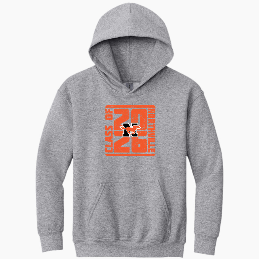 NORTHVILLE HIGH SCHOOL MUSTANGS Gildan Youth Heavy Blend Hoodie