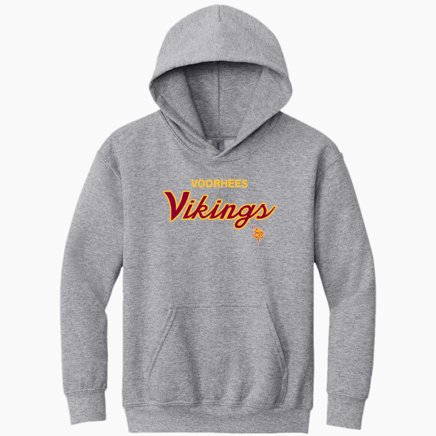 VOORHEES VIKINGS official sideline store Gildan Youth Heavy Blend Hoodie