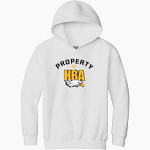 Hawaii Baptist Eagles <span class="pdp-name-mascot">HBA Eagles</span> Gildan Youth Heavy Blend Hoodie Front Thumbnail