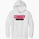 CLARION-GOLDFIELD-DOWS HIGH SCHOOL COWBOYS <span class="pdp-name-mascot">CLARION - GOLDFIELD COWBOYS</span> Gildan Youth Heavy Blend Hoodie Front Thumbnail
