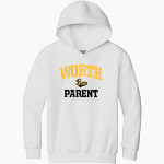 Worth Rams Gildan Youth Heavy Blend Hoodie Front Thumbnail