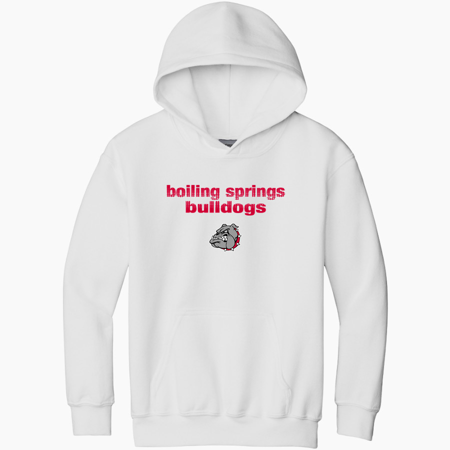 Boiling Springs Middle School bulldogs offical sideline store Gildan Youth Heavy Blend Hoodie