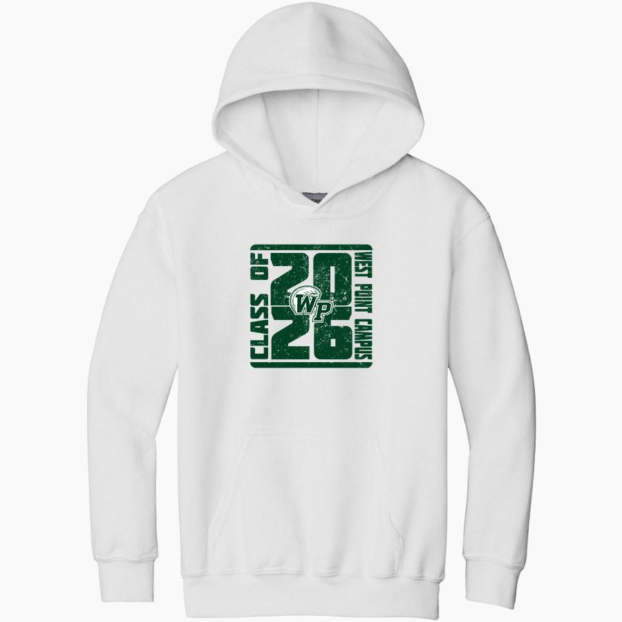 WEST POINT HIGH SCHOOL CAMPUS GREEN WAVE <span class="pdp-name-mascot">WEST POINT CAMPUS GREEN WAVES</span> Gildan Youth Heavy Blend Hoodie