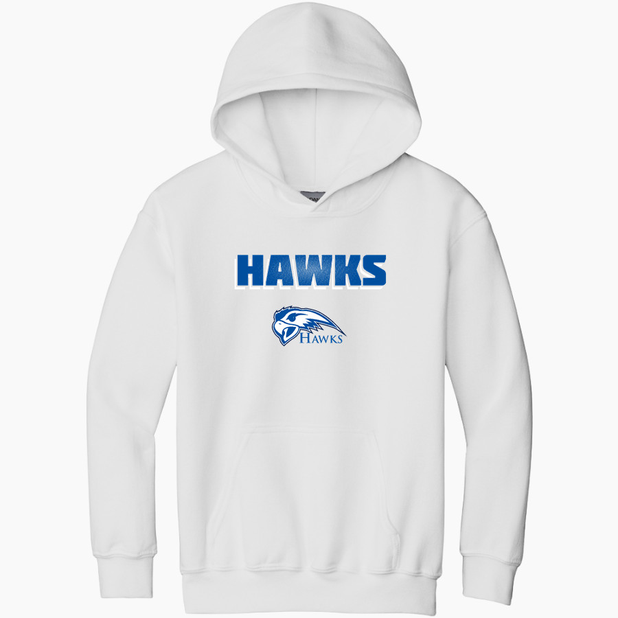Henry Ford Hawks <span class="pdp-name-mascot">Henry Ford College Hawks</span> Gildan Youth Heavy Blend Hoodie