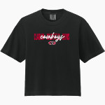 CLARION-GOLDFIELD-DOWS HIGH SCHOOL COWBOYS <span class="pdp-name-mascot">CLARION - GOLDFIELD COWBOYS</span> Comfort Colors Women's Heavyweight Boxy Tee Front Thumbnail