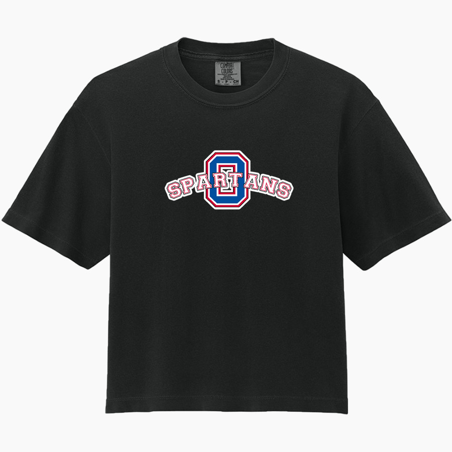 Ohio School For The Deaf Spartans <span class="pdp-name-mascot">Ohio School For The Deaf Spartans</span> Comfort Colors Women's Heavyweight Boxy Tee
