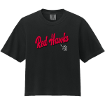 Simpson University Red Hawks <span class="pdp-name-mascot">Simpson Red Hawks</span> Comfort Colors Women's Heavyweight Boxy Tee Front Thumbnail