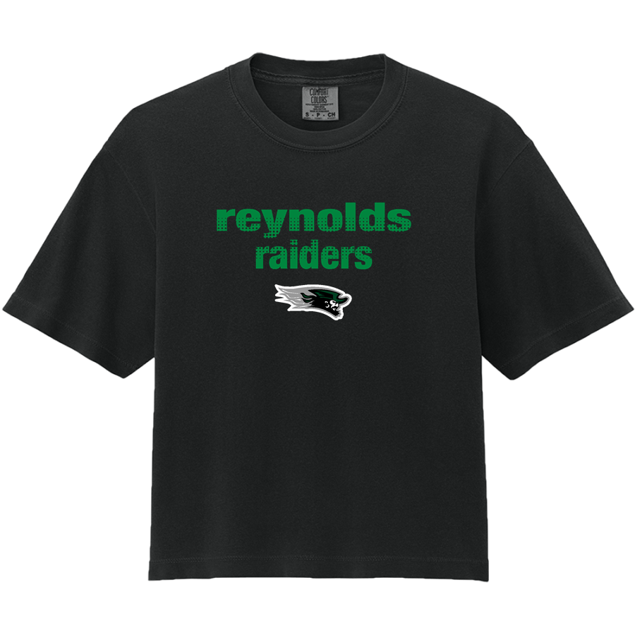 REYNOLDS HIGH SCHOOL RAIDERS <span class="pdp-name-mascot">REYNOLDS RAIDERS</span> Comfort Colors Women's Heavyweight Boxy Tee