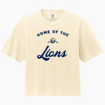 ALPHA OMEGA ACADEMY LIONS <span class="pdp-name-mascot">ALPHA OMEGA ACADEMY LIONS</span> Comfort Colors Women's Heavyweight Boxy Tee Front Thumbnail