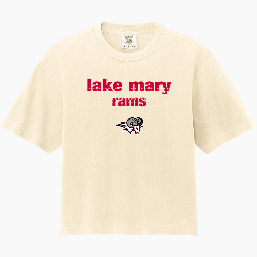 Lake Mary Rams <span class="pdp-name-mascot">Lake Mary Rams</span> Comfort Colors Women's Heavyweight Boxy Tee