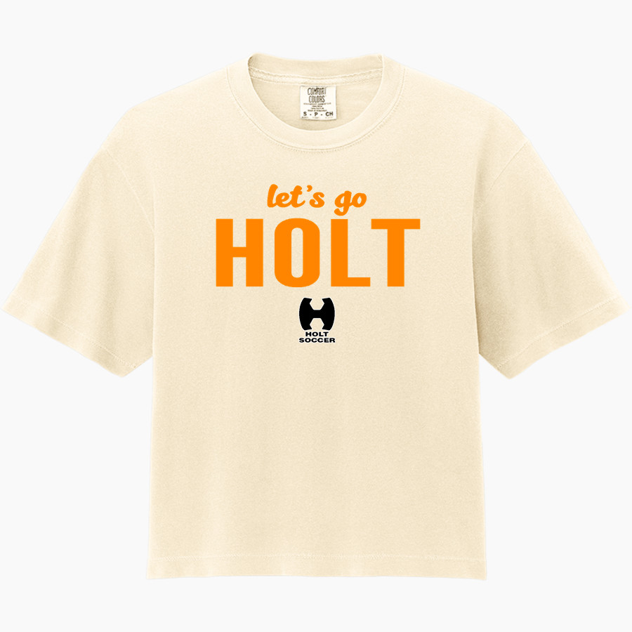 Holt Junior Rams Soccer Club <span class="pdp-name-mascot">Holt Junior Rams Soccer Club</span> Comfort Colors Women's Heavyweight Boxy Tee