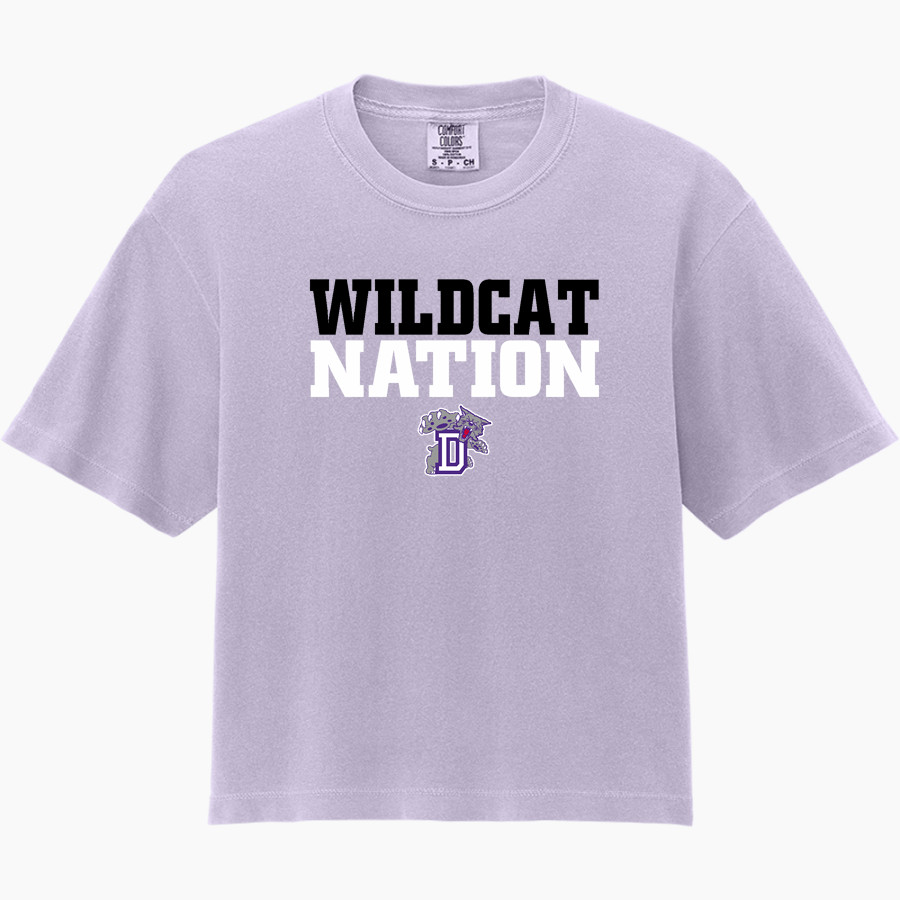 DULUTH HIGH SCHOOL WILDCATS <span class="pdp-name-mascot">DULUTH WILDCATS</span> Comfort Colors Women's Heavyweight Boxy Tee