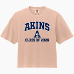 Akins Eagles <span class="pdp-name-mascot">Akins Eagles</span> Comfort Colors Women's Heavyweight Boxy Tee Front Thumbnail