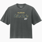 Clarion Golden Eagles <span class="pdp-name-mascot">Clarion - Penn West University Golden Eagles</span> Comfort Colors Women's Heavyweight Boxy Tee Front Thumbnail