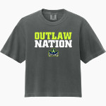 Ocean State Outlaws Outlaws <span class="pdp-name-mascot">Ocean State Outlaws</span> Comfort Colors Women's Heavyweight Boxy Tee Front Thumbnail