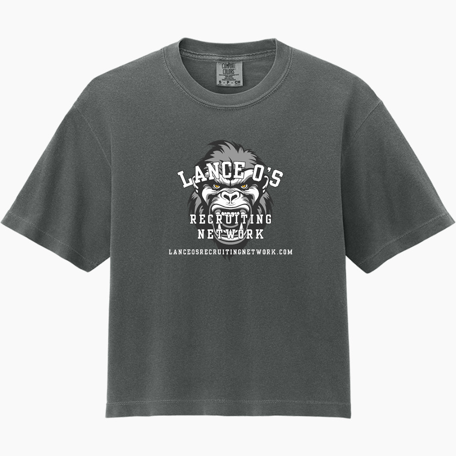 Lance O's Recruiting Network Lance O's Recruiting <span class="pdp-name-mascot">Lanceo's Recruiting Network</span> Comfort Colors Women's Heavyweight Boxy Tee
