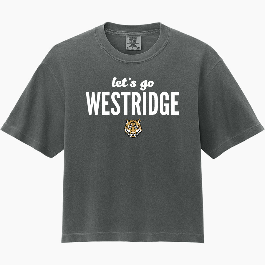 Westridge Tigers <span class="pdp-name-mascot">Westridge Tigers</span> Comfort Colors Women's Heavyweight Boxy Tee