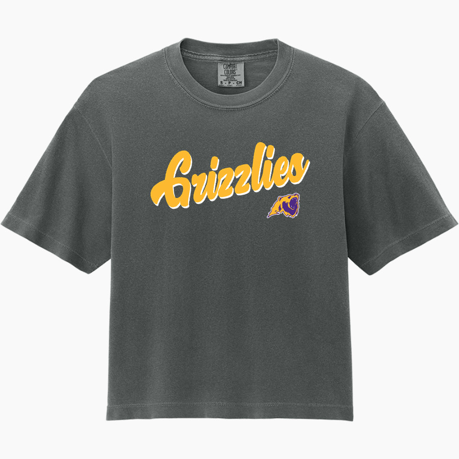 Fowler Grizzlies Comfort Colors Women's Heavyweight Boxy Tee