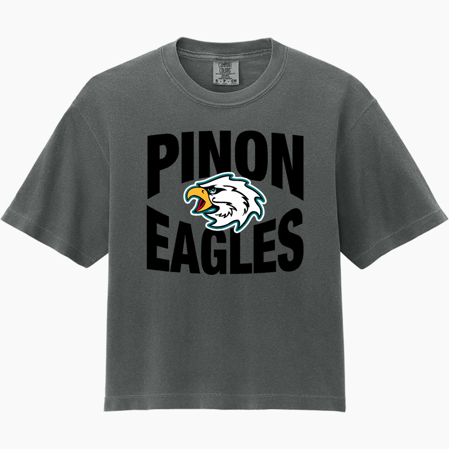 PINON HIGH SCHOOL EAGLES <span class="pdp-name-mascot">PINON EAGLES</span> Comfort Colors Women's Heavyweight Boxy Tee