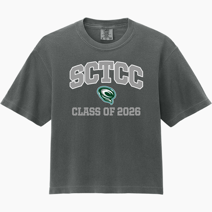 SCTCC Cyclones Online Apparel Store <span class="pdp-name-mascot">St Cloud Cyclones</span> Comfort Colors Women's Heavyweight Boxy Tee