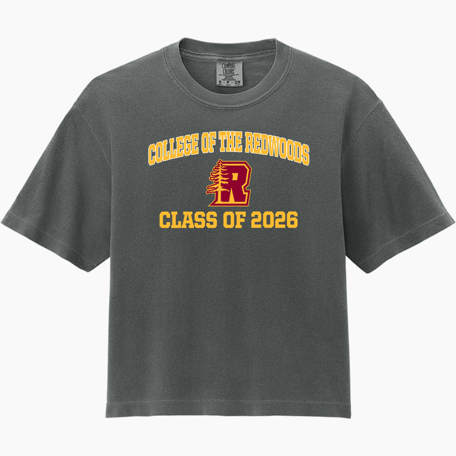 College of the Redwoods CORSAIRS Comfort Colors Women's Heavyweight Boxy Tee