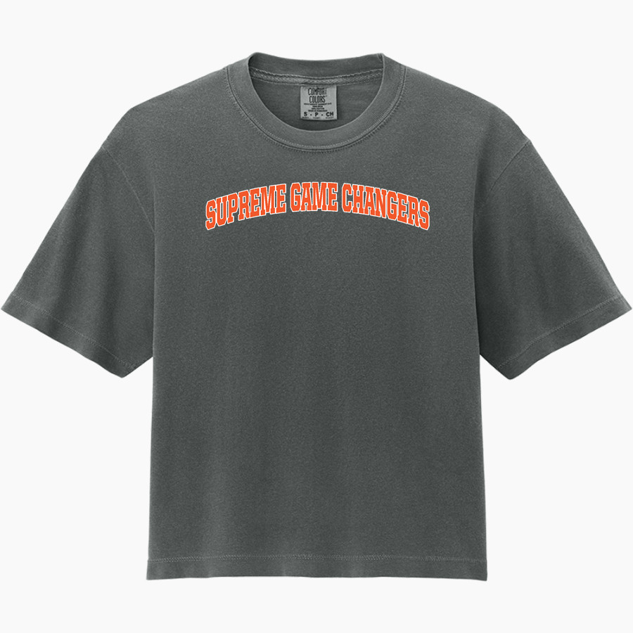 Supreme Game Changers Supreme Game Changer <span class="pdp-name-mascot">Supreme Game Changers</span> Comfort Colors Women's Heavyweight Boxy Tee
