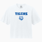Crow Tigers <span class="pdp-name-mascot">Crow Middle School Tigers</span> Comfort Colors Women's Heavyweight Boxy Tee Front Thumbnail