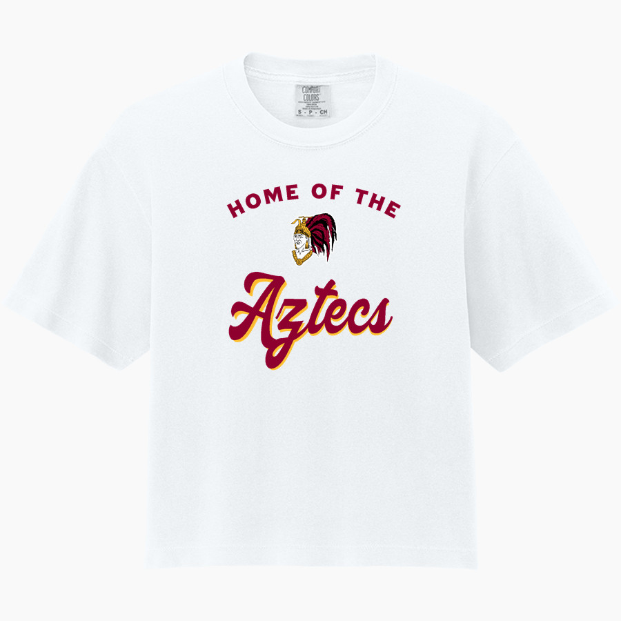 BARSTOW HIGH SCHOOL AZTECS <span class="pdp-name-mascot">BARSTOW AZTECS</span> Comfort Colors Women's Heavyweight Boxy Tee