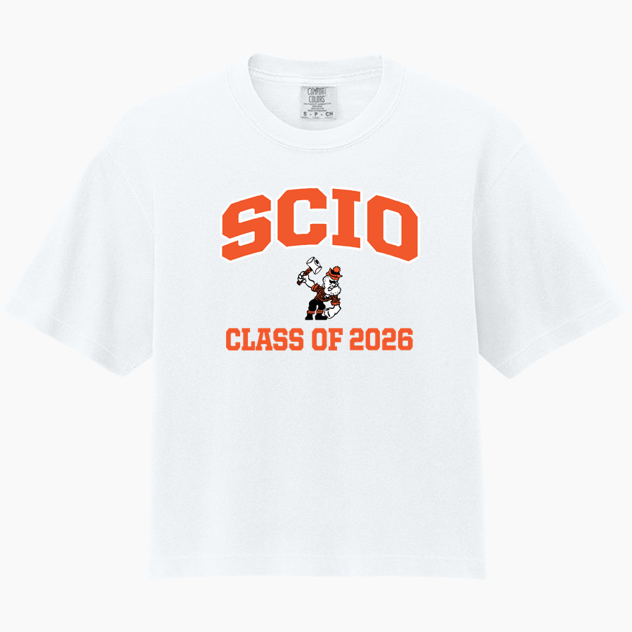 Scio Loggers <span class="pdp-name-mascot">Scio Loggers</span> Comfort Colors Women's Heavyweight Boxy Tee