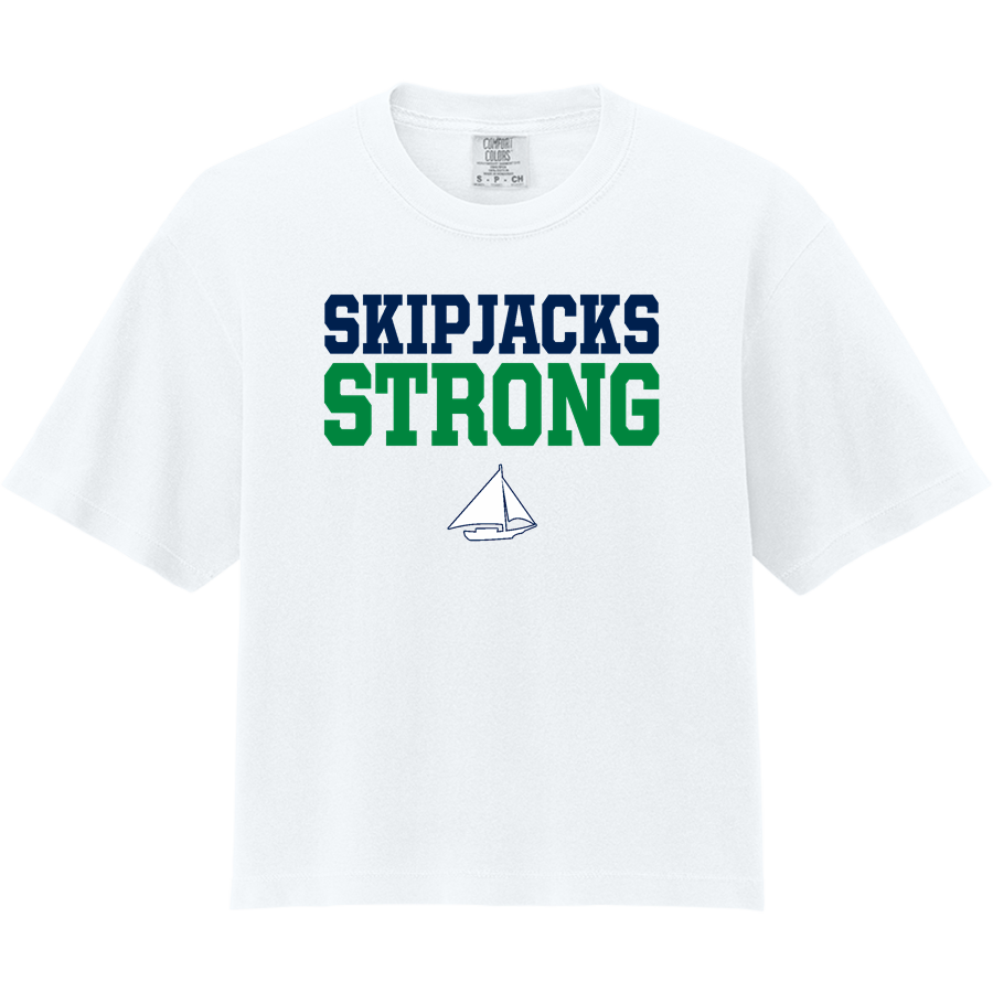 Chesapeake College Skipjacks <span class="pdp-name-mascot">Chesapeake Skipjacks</span> Comfort Colors Women's Heavyweight Boxy Tee