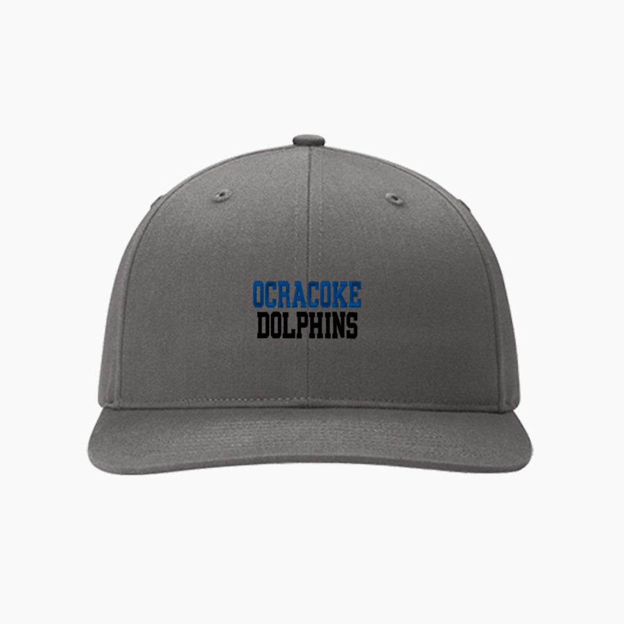 OCRACOKE SCHOOL DOLPHINS <span class="pdp-name-mascot">OCRACOKE DOLPHINS</span> Richardson Solid Twill Trucker
