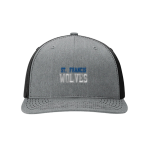 SAINT FRANCIS CATHOLIC ACADEMY Wolves <span class="pdp-name-mascot">St. Francis Wolves </span> Richardson Solid Twill Trucker Front Thumbnail