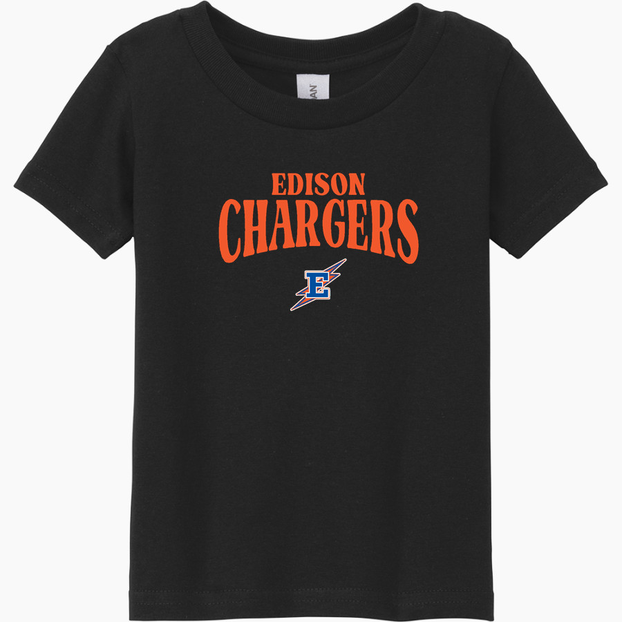 EDISON HIGH SCHOOL CHARGERS <span class="pdp-name-mascot">EDISON CHARGERS</span> Gildan Heavy Cotton Toddler T-Shirt