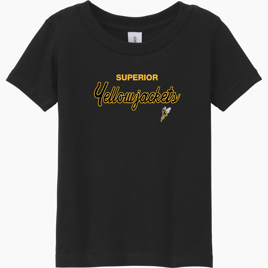 Superior Yellowjackets <span class="pdp-name-mascot">UW Superior Yellowjackets</span> Gildan Heavy Cotton Toddler T-Shirt