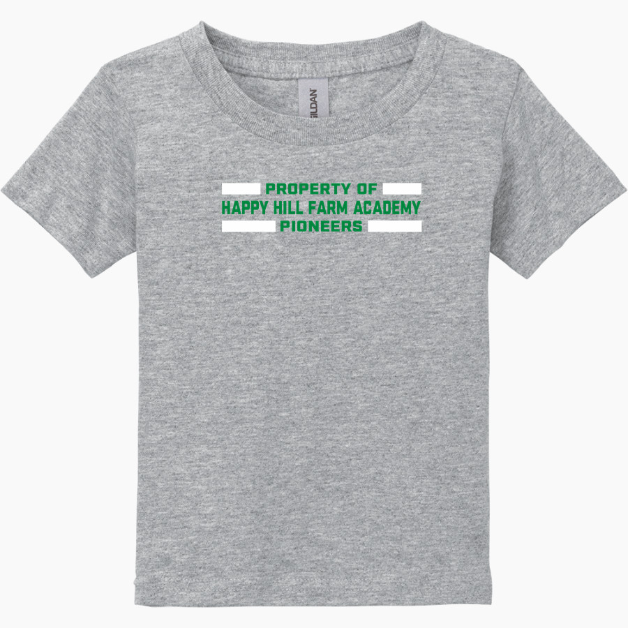 HAPPY HILL FARM ACADEMY PIONEERS <span class="pdp-name-mascot">HAPPY HILL FARM ACADEMY PIONEERS</span> Gildan Heavy Cotton Toddler T-Shirt