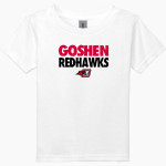 Goshen RedHawks <span class="pdp-name-mascot">Goshen RedHawks</span> Gildan Heavy Cotton Toddler T-Shirt Front Thumbnail