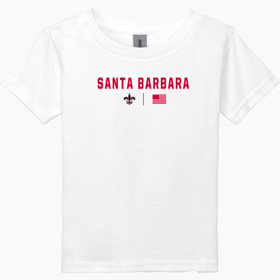 Santa Barbara Saints Football <span class="pdp-name-mascot">Santa Barbara Saints Football</span> Gildan Heavy Cotton Toddler T-Shirt