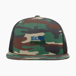 Seacrest Stingrays <span class="pdp-name-mascot">Seacrest Stingrays</span> Richardson Acrylic-Wool Blend Flatbill Trucker Front Thumbnail