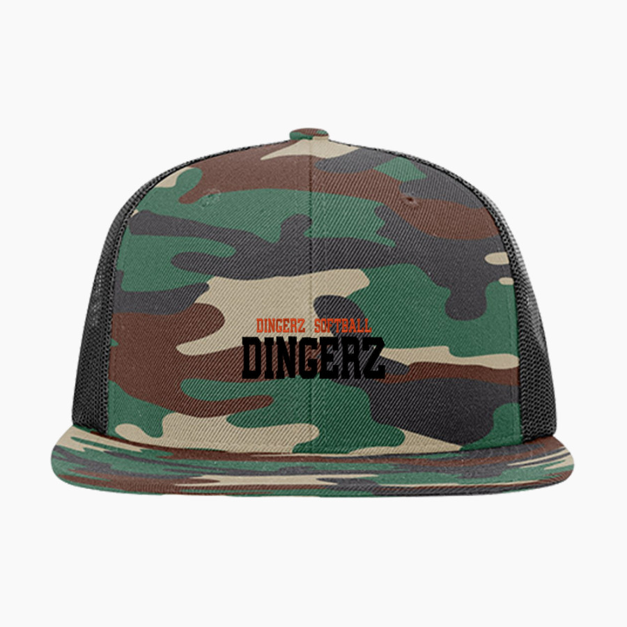 Dingerz Softball Dingerz <span class="pdp-name-mascot">Dingerz Softball Dingerz</span> Richardson Acrylic-Wool Blend Flatbill Trucker