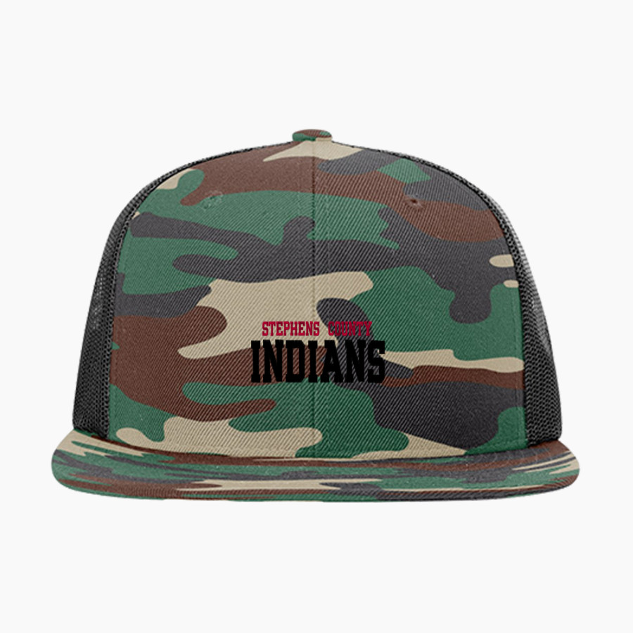 STEPHENS COUNTY HIGH SCHOOL INDIANS <span class="pdp-name-mascot">STEPHENS COUNTY INDIANS</span> Richardson Acrylic-Wool Blend Flatbill Trucker