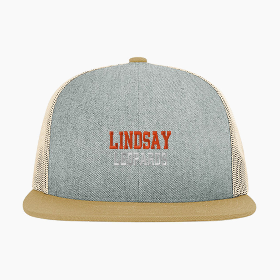 LINDSAY SCHOOL DISTRICT 9 LEOPARDS <span class="pdp-name-mascot">LINDSAY LEOPARDS</span> Richardson Acrylic-Wool Blend Flatbill Trucker