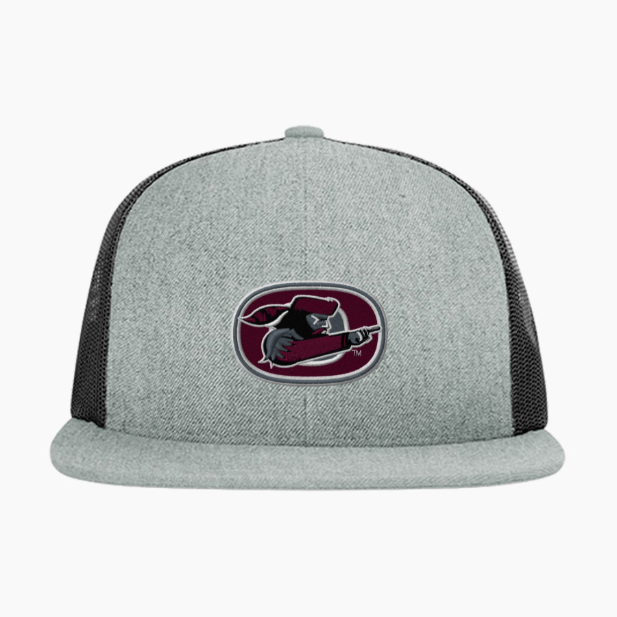 OKOBOJI COMMUNITY SCHOOL PIONEERS <span class="pdp-name-mascot">OKOBOJI COMMUNITY PIONEERS</span> Richardson Acrylic-Wool Blend Flatbill Trucker