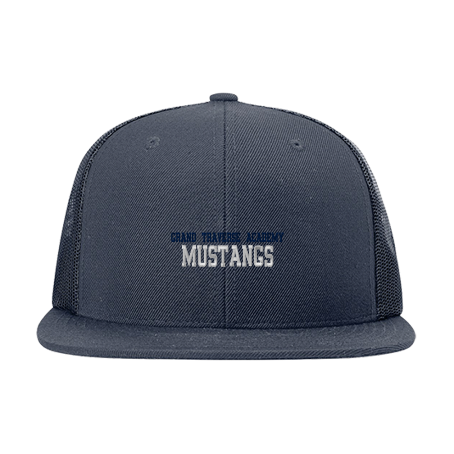 Grand Traverse Academy Mustangs <span class="pdp-name-mascot">Grand Traverse Academy Mustangs</span> Richardson Acrylic-Wool Blend Flatbill Trucker