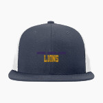 Providence Christian Academy Lions <span class="pdp-name-mascot">Providence Christian Academy Lions</span> Richardson Acrylic-Wool Blend Flatbill Trucker Front Thumbnail