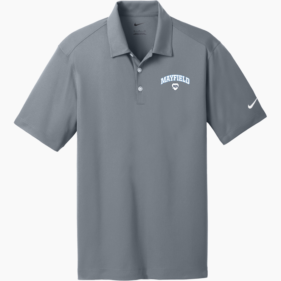 Mayfield Junior School Mustangs Online Store <span class="pdp-name-mascot">Mayfield Mustangs</span> Nike Men's Dri-FIT Vertical Mesh Polo