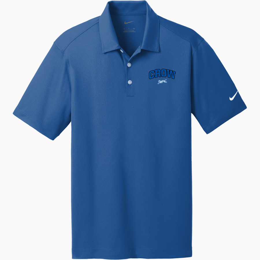 Crow Tigers <span class="pdp-name-mascot">Crow Middle School Tigers</span> Nike Men's Dri-FIT Vertical Mesh Polo