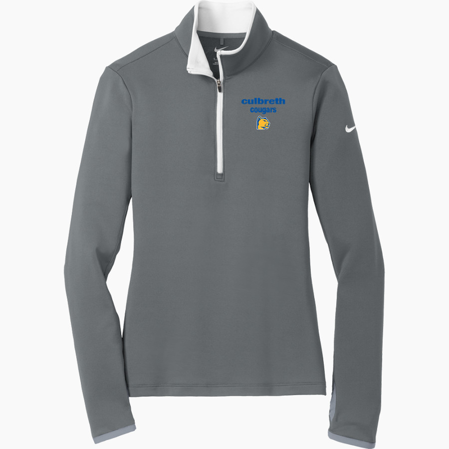 CULBRETH Cougars <span class="pdp-name-mascot">GREY CULBRETH MIDDLE SCHOOL Cougars</span> Nike Women's Dri-FIT Stretch 1/2-Zip Pullover