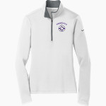 Shell Bank Brigade <span class="pdp-name-mascot">Shell Bank P771K@014 Labradors</span> Nike Women's Dri-FIT Stretch 1/2-Zip Pullover Front Thumbnail